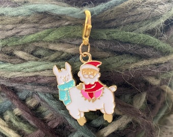Santa Riding Llama