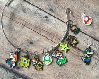 Plumber Brothers Video Game Stitch Marker Bracelet