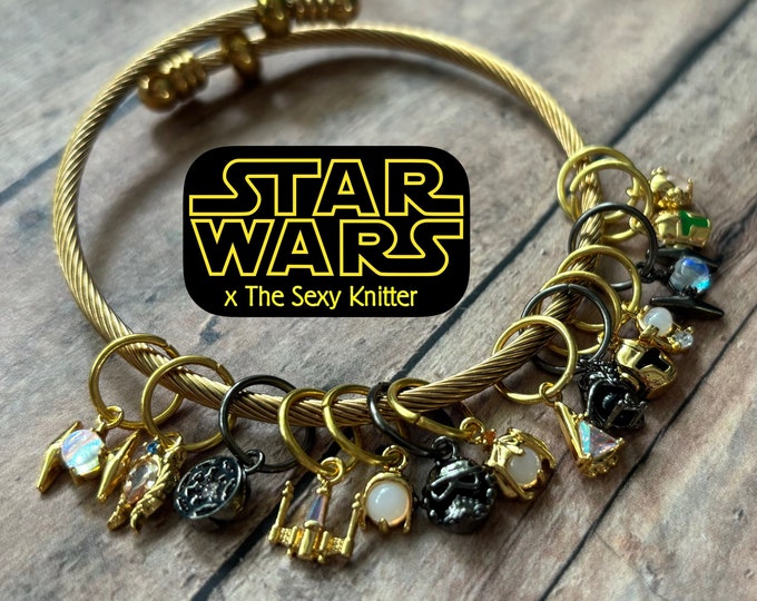 Featured listing image: May the Fourth Be With You Stitch Marker Bracelet