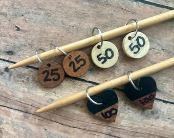 Stitch Markers for cast on counting, 25, 50, 100 stitches