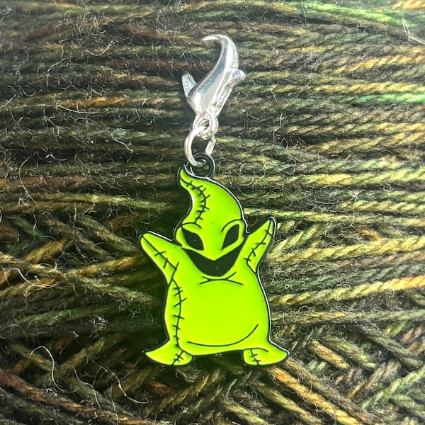 Oogie Boogie Progress Keeper, Purse Charm, Crochet Stitch Marker, Project Bag Zipper Pull