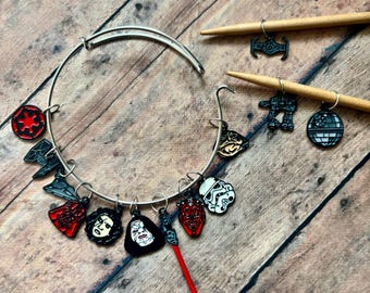 Stitch Marker Bracelet - Dark Side