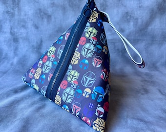 Triangle Bag - Mandalorian Helmets