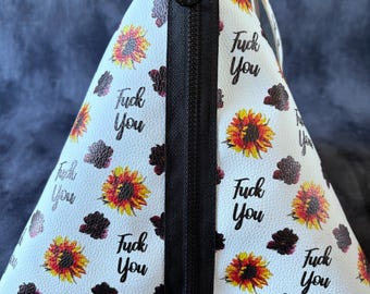 Triangle Bag - Fuck You Sunflowers