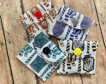 Hogwarts House Snap Pouches - Set of 4