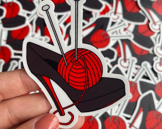 Featured listing image: Sexy Knitter Sticker