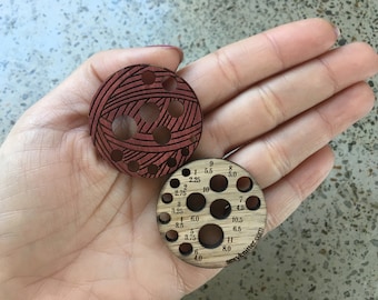 Red Yarn Ball Gauge