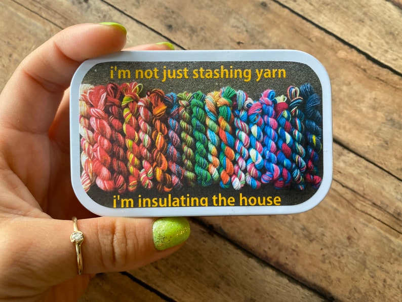 Knitting Notions Box for Travel I'm Not Just Stashing Etsy