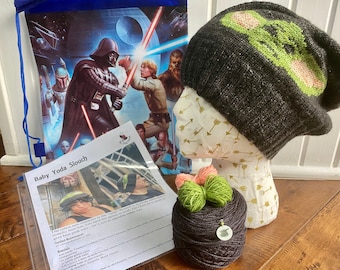 Force Baby Hat Kit w/hand dyed sock yarn