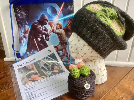 Star Wars Knit Hat Kit Hand Dyed Yarn 