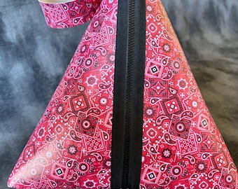 Triangle Bag - Red Bandana