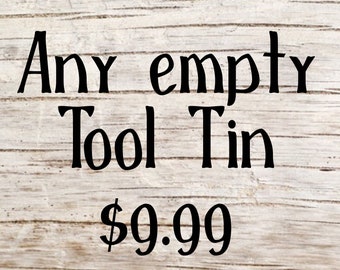 EMPTY Tool Tin