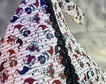 Christmas Gnomes Vinyl Project Bag