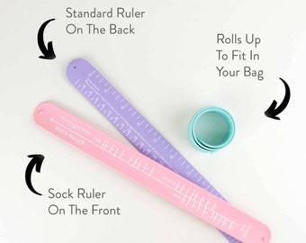 Sock Ruler - Sock Sizing Bracelet Ruler