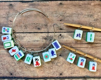 Stitch Marker Bracelet - Mahjong