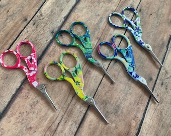 Colorful Crane Scissors