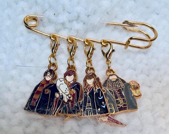 Progress Keeper Pin - Harry, Ron, Hermione & Hagrid