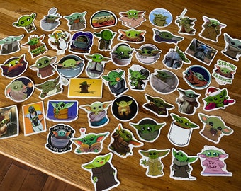 Baby Yoda stickers - pack of 50