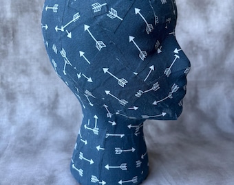 Waterproof Blocking Head - Navy with white arrows