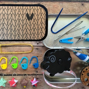 Color Your Own - Travel Knitting Notions Box for your knit night project bag