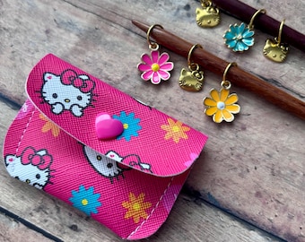 Hello Kitty Stitch Marker Pouch