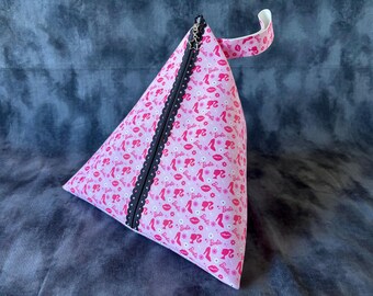 Triangle Pouch - Barbie Pink (Large)