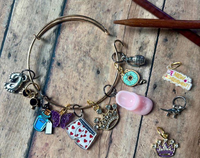 Featured listing image: Stitch Marker Bracelet - Dungeon Crawler Carl