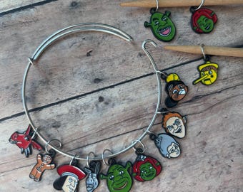 Stitch Marker Bracelet - Shrek