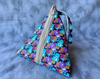 Triangle Bag - Care Bears Black Floral
