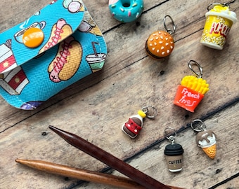 Junk Food Stitch Marker Pouch