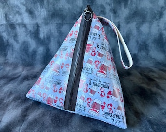 Triangle Bag - Fueled by Coffee & True Crime