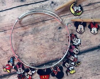 Stitch Marker Bracelet - Mickey & Minnie