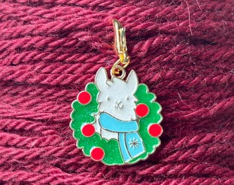 Llama Christmas Wreath