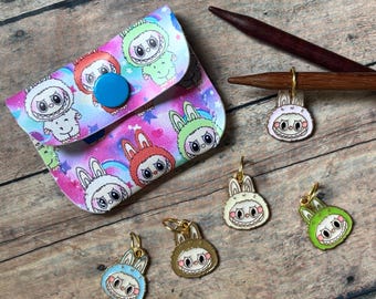 Labubu Stitch Marker Pouch