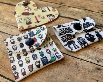 Space Friends Vinyl Snap Pouches