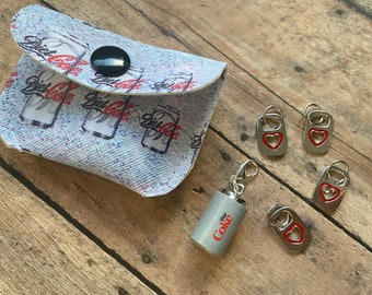 Diet Soda Stitch Marker Pouch