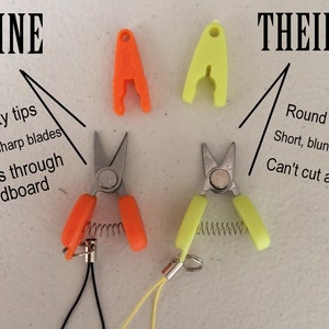 Travel scissors Miniature snips great for airplane/TSA/yarn/thread/embroidery/knitting/crochet image 4