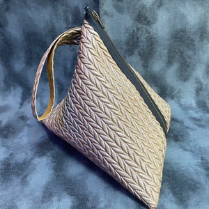 Pulsera de vinilo, bolsa con cremallera, embrague de punto, bolsa de textura de suéter de punto