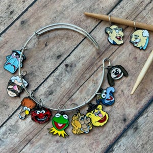 Muppets maskmarkörarmband, set med 11 markörer för din stick- eller virkväska