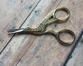 Crane Scissors - Miniature Scissors for your knitting/crochet/sewing bag