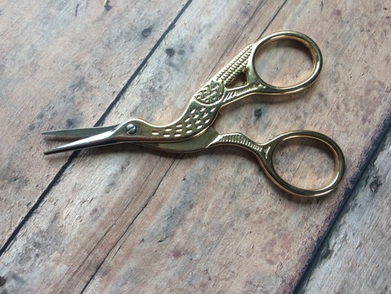 Crane Scissors Miniature Scissors for Your | Etsy