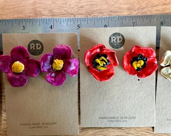 Flower Statement Earrings
