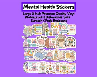 Geestelijke gezondheid stickers positieve bevestiging waterdichte vinylstickers
