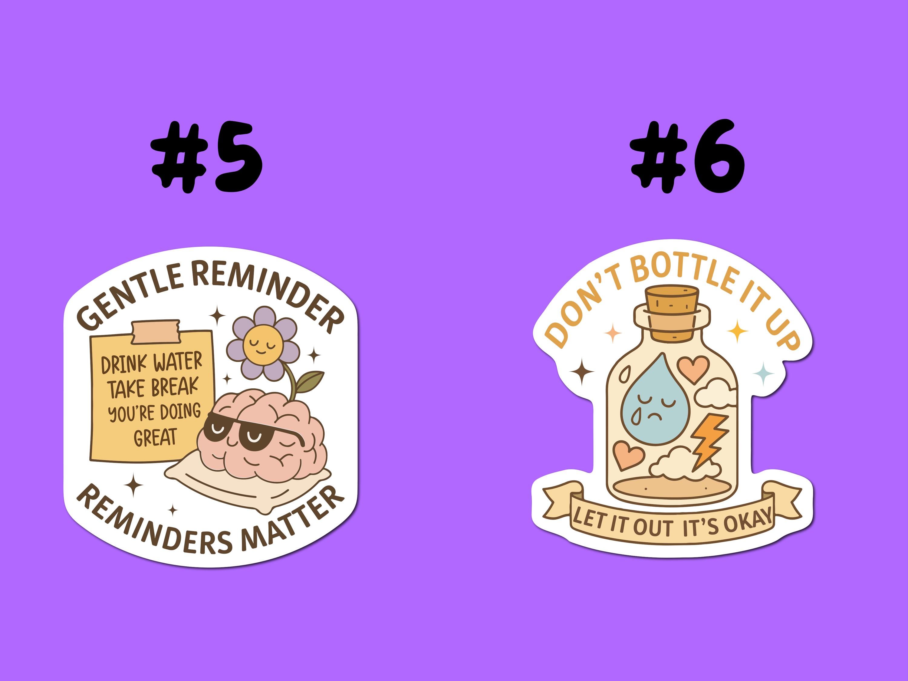 Mental Health Decals Positive Affirmation Waterproof Vinyl Stickers - Etsy