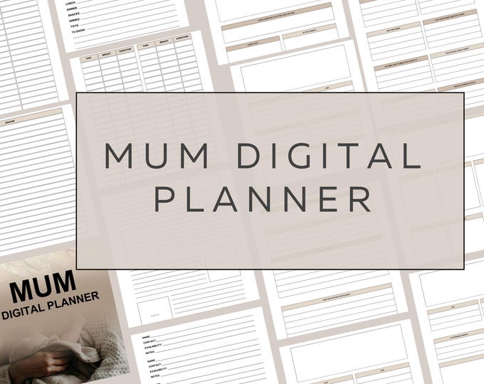 Household Binder // Printable Planner Inserts - PDF Download // Mum ...