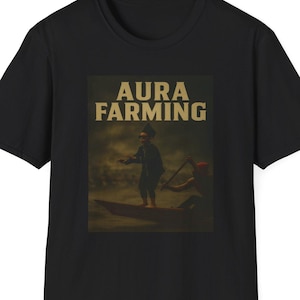 Aura Farming Unisex Softstyle T-Shirt | Aura Farming  T-Shirt _ Anak Coki Viral T-Shirt | Pacu Jalur Cultural Tee | Indonesian Pride
