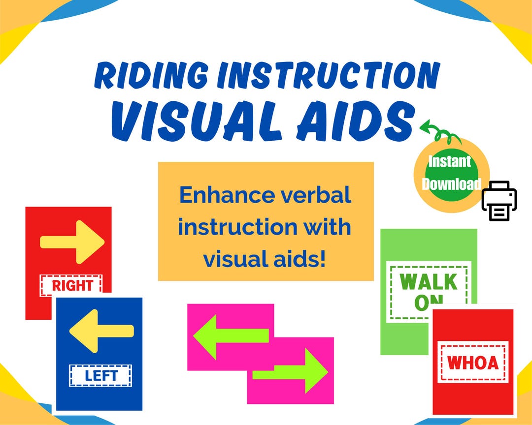 Riding Instruction Visual Aids Instant Download - Etsy