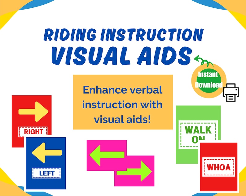 Riding Instruction Visual Aids Instant Download - Etsy