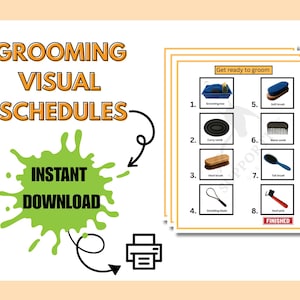 Grooming Visual Schedules for Riding Instructors/EAS professionals (Digital Download)