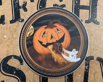 Hurry Halloween is coming vinyl sticker / Original designs unique gothic & vintage Halloween inspired decor for home